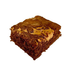 Chocolate brownie with peanut butter